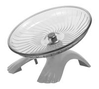 Générique 1pièce Roue de Course Silencieuse pour Hamster Petit Animal Disque de Course Plastique avec Acier Exercice sans Bruit pour Rongeurs Base Couleur Aléatoire