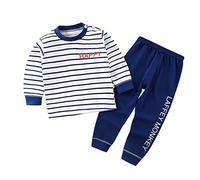 Générique 1Set/Pack Impression de Dessin animé bébé Garçons Coton Pyjama Bébé Coton Pyjama Four Seasons sous-vêtements Ensembles Enfants (I, 12-18 mois)