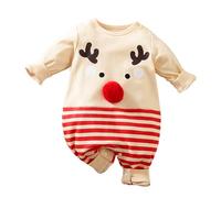 Générique 1St Christmas VêTement, Le Costume du Pere Noel Body Manche Longue Bebe Body Bebe Noel Une PièCe VêTement Nouveau Né 0 VêTements BéBé Fille Pas Habit