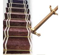 Générique 2 4 6 8 10 12 14 16 pièces, Barres de Fixation de Tapis d'escalier en Laiton Antique pour Appartements/théâtres/salles de Concert, fixateur de Tapis (Paquet de 10, L 26 po/66 cm)
