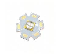 Générique 2-5 pièces 10W 12W LG6565 UV Led verticale violette, puce en verre de quartz 365nm 370nm 395nm 405nm Diode ultraviolette(With 20mm Copper PCB,2pcs 10W 380-385nm)