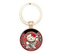 Générique 2.5cm Zinc Alloy Cat Keychain - Lucky Cat Keychain 2D | Çat Ķeychain, For Women, Making It A Good Auspicious Souvenir For Teenage Girls, Women