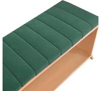 Générique 2.6in(6.5cm) Thick Bench Cushion, Cat Scratch Resistant Indoor Outdoor Seat Pad, Non-Slip Bottom, for Windowsill, Piano Stool, Porch, Patio, Garden Furniture(Dark Green,19x51x2.6in)