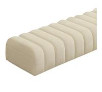 Générique 2.6in(6.5cm) Thick Bench Cushion, Cat Scratch Resistant Indoor Outdoor Seat Pad, Non-Slip Bottom, for Windowsill, Piano Stool, Porch, Patio, Garden Furniture(Beige,19x78x2.6in)