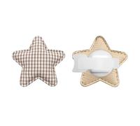 Générique 2 Accessoires élégants pour écouteurs en Forme, Coffee Color | à attacher et à détacher, décoration de casque en tissu respirant pour un usage quotidien ou des occasions