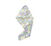 Générique 2 Ensembles de Bonnets for Cheveux séchés à Fleurs, Serviette sèche Douche en Polaire Corail, for Salle Bain et Chambre Coucher(2pcs Blue)