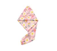 Générique 2 Ensembles de Bonnets for Cheveux séchés à Fleurs, Serviette sèche Douche en Polaire Corail, for Salle Bain et Chambre Coucher(2pcs Pink)