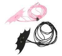 Générique 2 Ensembles Laisse De Lézard Laisse Et Harnais Gecko Créature Gecko à Crête Cage Harnais Et Laisse pour Chat Léopard Laisse De Dragon Barbu Huppé Piège à Rat Petits Animaux Black