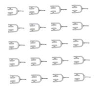 Générique 2 Ensembles Poulie De Rideau Agrafe Décoration Suspendue Abat-Jour Rechargeable Football Léger Suspendu Moderne Verre Football Lob Clips Blanche Plastique 20 Pièces * 2