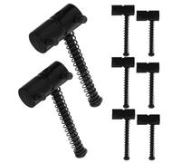 Générique 2 Ensembles Selles de Chevalet en Métal pour Basse 4 Cordes, 2 | Finition Noire, Installation Facile, Stabilité D’accord Améliorée, pour Chevalet de Basse Électrique