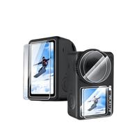Générique 2 Films de Protection d'Écran pour DJI Osmo Action6 HD Film de Verre Trempé 99% Accessoires de Caméra à Transmission de Lumière (2 set of tempered glass screen protectors)