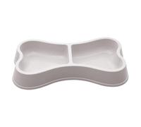 Générique 2 in 1 Dog Food and Water Bowls - Non Slip Widened Base Pet Feeding Dish Set, Durable Pet Bowl for Puppy Kitten Indoor Outdoor Travel Crate Kennel Floor Use, 9.45x4.92x1.38 inch