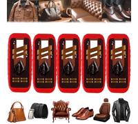 Générique 2-in-1 Leather Cleaner and Conditioner - Restores Shine, Deep Leather Repair Care Kit with Brush, Prevents Cracks on Furniture, Car Seats, Jackets, Bags, Shoes, Couch, Auto Interiors(5PCS)