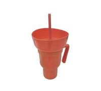 Générique 2-in-1 Magnetic Snack Bowl & Drink Cup Combo - Detachable Leakproof Travel Tumbler with Handle & Straw - for Popcorn, Snacks, Coffee On-the-Go (Cinema, Car, Home) (8#)