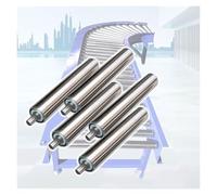 Générique 2 inch Diameter Metal Conveyor Roller 5 Pack - 200mm to 1m Long for Factory Production Line, Conveyor/Table Saw Replacement Rollers (31.5"/800MM)