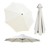 Générique 2 m / 2.7 m / 3 m, 6/8 Parasol Plage, Auvent de Rechange Anti-UV, Parasol de Jardin Exterieur pour Balcon, Plage, marché, Table(Beige,2 m/6.5 FT-8 Ribs)