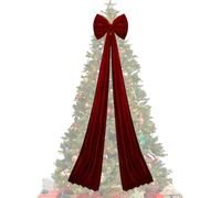 Générique 2 m Nœuds en Velours Extra Larges pour Sapin de Noël, Décoration géante pour Sapin de Noël : nœuds décoratifs pour la Maison, Les fêtes, la cheminée et la Porte d'entrée