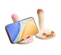 Générique 2-Pack Cat Desk Phone Holder Non-Slip Funny Tail-Lifting Stand
