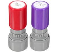 Générique 2-Pack Fake Stamp | Self-Inking Prank Toy Black Pattern