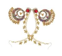 Générique 2 Paires Boucles Oreilles Pendantes Boho pour Femmes Bijoux Ethniques Colorés avec Design de Cloche Vintage pour Événements et