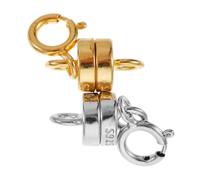 Générique 2 paires Chaînes de Rallonge Argent Sterling Fermoirs Magnétiques pour Colliers DIY et Anti-rouille Fermetures pour Bijoux Personnalisés Couleurs et Or