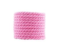 Générique 2 paires de lacets torsadés en coton de 6 mm de large pour baskets, bottes, chaussures plates, longueur 120, 140, 160 cm(Pink,140cm)