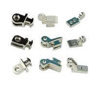 Générique 2 paires de lunettes à monture en plastique et acétate, accessoire de lunettes à haute teneur en nickel, charnière de rechange, embout de branche simple et double dent(9017B 3.5x1.5mm)