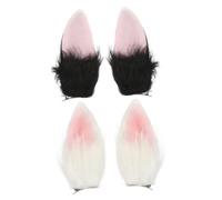 Générique 2 Paires De Pinces À Cheveux En Forme D'Oreille De Lapin Pinces À Cheveux Pour Cosplay Barrettes À Cheveux Pour Oreilles De Lapin Accessoires De Costume De Lapin Épingle À