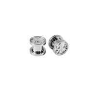 Générique 2 Paires de Tunnels Oreilles en Acier Inoxydable 8-25mm | Design Lune Étoile & Poulpe, Filetage Externe pour Élargissement Percings(Octopus Shell,16mm)