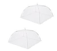 Générique 2 Pc Cloche Alimentaire Pliable en Maille, Toile Alimentaire Pliable, Cloche Anti Insectes, Couvercle De Nourriture Fruits Anti Moucherons, Anti-Mouche Couvercle Tente De Nourriture Maille