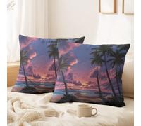Générique 2 Pcs Housse de Coussin, Housse de Canapé Aquarelle, Univers, Technologie Cadeaux intérieur Magnifique, Ciel étoilé Cushion Covers pour Chambre à Coucher, canapé