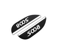 Générique 2 Pcs Housse de Pluie Pare-Soleil de Protection Voiture Rétroviseur pour Peugeot 5008，Fibre de Carbone Rain Sourcil Accessoire Side Mirror Voiture,Black