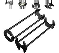 Générique 2 Pcs Multifunctional Sink Wrench,Basin Wrench,Sink Faucet Tool Set with 7 Sizes,Two-Shaft Design Four-Jaw Hex Faucet tool,Plumber Wrenchs for Under Basin Sink Tight Spaces Kitchen Bathroom