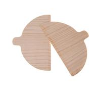 Générique 2 Pelles à Pizza, Planche à Pizza Demi-Ronde en Bois Massif pour Pizza