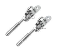 Générique 2 pièce Tendeur Cable INOX pour Cable Acier 2mm-8mm, Terminal pour Rampe De Câble D'escalier, Angle réglable à 180°(4mm)