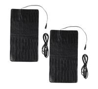 Générique 2 Pièces 3 Couverture Électrique Chauffante Couvertures Électriques pour Animaux Couverture Électrique pour Couverture Alimenté par USB Cuir PU Noir