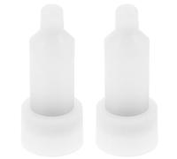 Générique 2 Pièces Accessoire pour Distributeur de Savonnette Mural 350ml en Plastique Blanc Robuste et Résistant pour Hôtels et Écoles, Tête de Distributeur de Lotion Solide