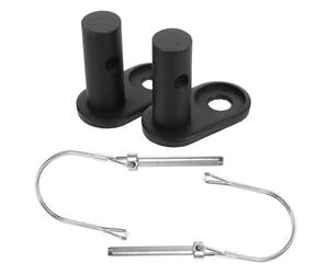 Générique 2 Pièces Accessoires De Chariot Pour Animaux De Compagnie Attache Remorque Vélo Remorques Vélo Attachement De La Remorque à Vélo Connecteur De La Remorque Noir Acier