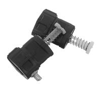 Générique 2 Pièces Accessoires de Réparation pour Poignées de Valises en PVC Noir, Poignée Télescopique Réglable avec Clips Métalliques pour Valise, Installation Facile pour Voyages en