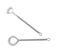 Générique 2 Pièces agitateur à ressort Gadgets de boulangerie facile automatique outil de mélange de café agitateur créatif au design printanier Acier inoxydable Silver