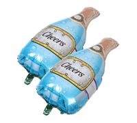 Générique 2 Pièces Ballons Forme de Bouteille de Vin Décorations de Anniversaire Aluminium Foil pour Mariages Célébrations