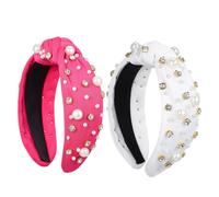 Générique 2 Pièces Bandeau Large Femme Bandeaux Cache-oreilles Bandeaux Pour Femmes Bandes De Cheveux Pour Femmes Bandeaux Foulard Agrafe De Femmes Groupe Bandeau En Plastique
