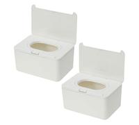 Générique 2 Pièces Boîte à Lingettes Humides Distributeur de Lingettes Réutilisable pour Maison Éléguant pour Bain Salon