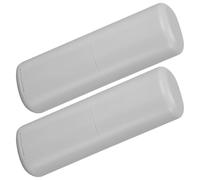 Générique 2 Pièces Boîte de Rangement pour Brosse à Dents de Voyage en PP, Design Élégant et Gain de Place, Stable Deux Gobelets Séparables, pour Usage Quotidien et Scolaire