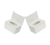 Générique 2 Pièces Boîte de Rangement pour Lingettes Humides de Distributeur Réutilisable pour Bain Voyage Design Compact Durable