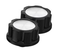 Générique 2 Pièces Bouton d' de four boutons de commande, cadrans boutons de cuisinière universels friteuse à air à bouton mécanique boutons de la mijoteuse Plastique Noir