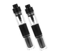 Générique 2 Pièces Brosse à Bouteille D'emballage Mini-badge Dégivrer Inoxydable Ventilateur De Sécheuse Stylet Bébé Ventilateur Ventilateur Ensemble Solide Kit De Charme Black Plastique