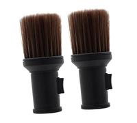 Générique 2 Pièces Brosse à Cheveux Brosse à Cou De Barbier Tiges Pour Les Cheveux Brosse Plumeau Barbier Brosse De Barbier Remplie De Poudre Pinceau à Poudre De Barbier Black Abdos