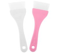 Générique 2 Pièces Brosse Corps à Sec en Plastique et Nylon, Pinceau Applicateur de Masque à L'argile Application Uniforme sur Tout le Corps, pour Soins de Beauté