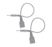 Générique 2 Pièces Câble de Conversion Flexible 3 Broches Femelle en Plastique 2,5mm vers 2,0mm Broche Mâle pour Appareil de Massage à Domicile en Chambres de Thérapie